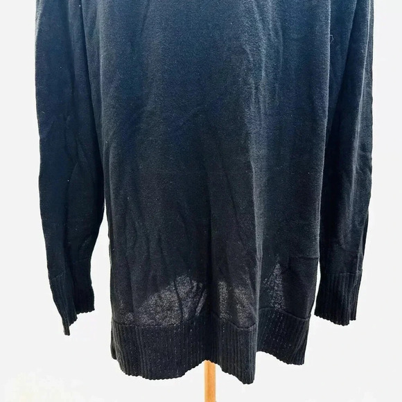 Target Women Long Sleeve Button Down V-Neck Black Cardigan Sweater Size Medium - Picture 12 of 12